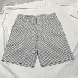 Men’s FootJoy FJ Gray White Checkered Shorts Size 32
